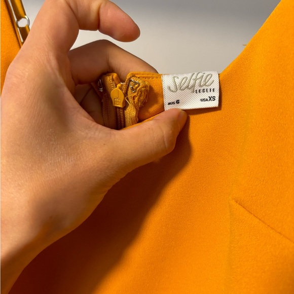 Selfie Leslie Yellow Ruffle Dress - Picture 4 of 4